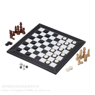 工厂定制 皮革棋盘PU国际象棋棋盘 西洋棋盘外贸双陆棋盘可印LOGO