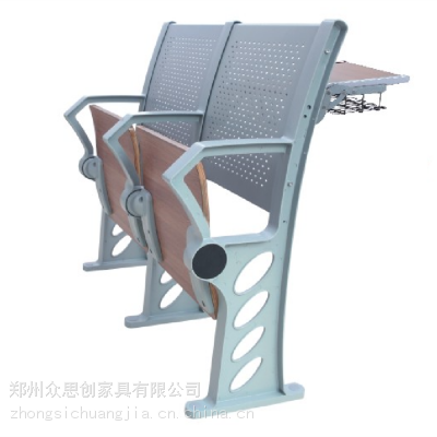 徐州泉山高中阶梯教室铝合金公共座椅可折叠连排椅众思创家具