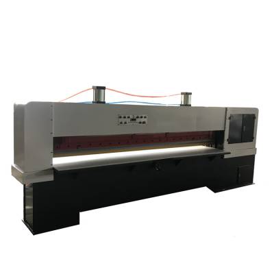 气动式薄木皮剪切机常用于天然木皮裁皮使用旭泰昌木工裁切机垫板