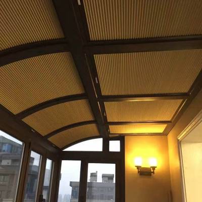 室内蜂巢帘 电动蜂巢帘 手动蜂巢帘 蜂巢天棚帘 阳光房蜂巢帘