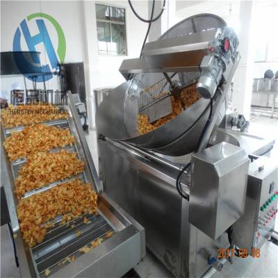 新品推出红薯片油炸机 环保商用土豆片油炸设备