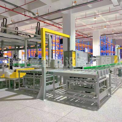 上海督曼 全自动在线式缠绕机+打包机 自动包膜机 封切机 厂家直销
