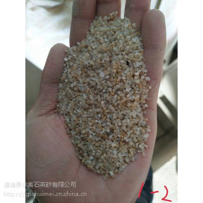 厂家直销供应除锈用石英砂，福建漳州喷砂用石英砂天然石英砂