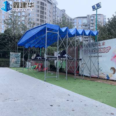 遮阳防雨棚 电动移动雨篷 材料加粗加厚 河北长安