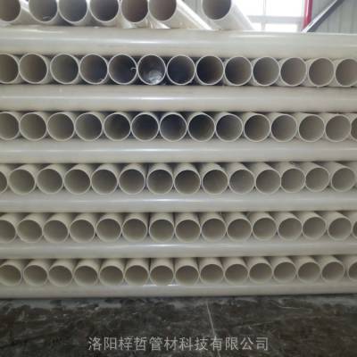 PVC-U给水管厂 塑料上水供水管材 工业用灰色硬管