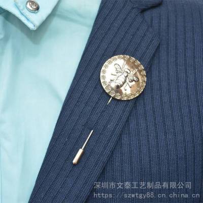 男女士西服胸花胸针 围巾披肩插针 金属长插针胸针设计