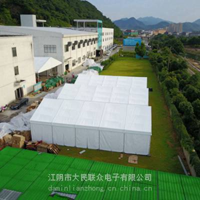 沙厂沙石生产存放篷房 工业车间防尘大棚 拆搭方便可重复利用