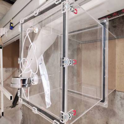 空气净化试验展示箱 透明PMM箱内一日了然，结构简单，使用便利