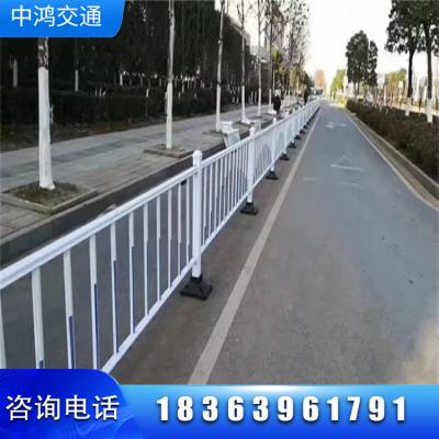 潍坊市政道路护栏 交通马路人行道防撞围栏 学校门口分区可移动栅栏