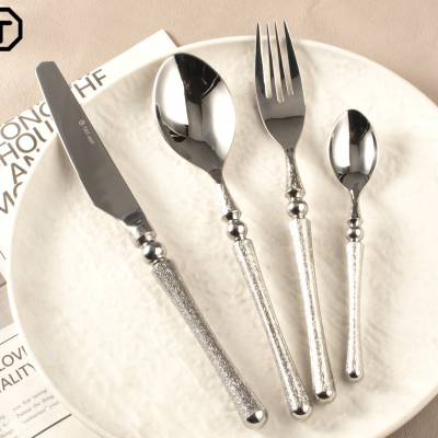 达岗餐具达易餐具不锈钢刀叉勺西餐餐具复古餐具刀叉批发牛扒刀广州不锈钢刀叉厂源头厂家原创刀叉