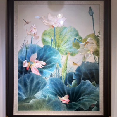合肥酒店软装设计的细腻雅致且奢华的刺绣装饰画之51A设计机构
