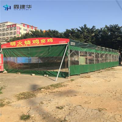 防违建活动棚 仓库推拉棚 可拆卸设计 梁园