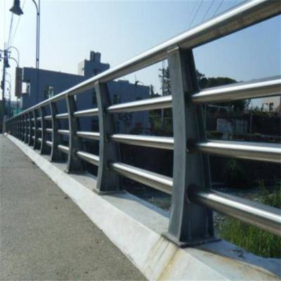 明华 市政施工防护栏桥梁围栏河岸防撞隔离栏厂家定制
