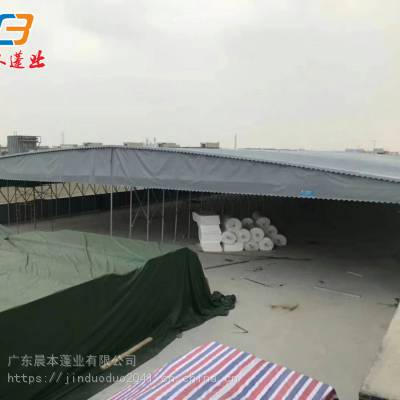 浙江杭州定制电动推拉雨篷大排档折叠伸雨篷怎么算价格的