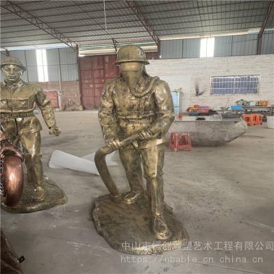 顺德专业玻璃钢人物雕塑 仿铜人物雕塑模型厂家