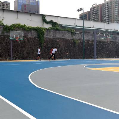 篮球场建造 标准塑胶篮球场 篮球场铺设 建一个篮球场多少钱 鑫威体育