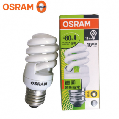 OSRAM欧司朗 E27螺口 家用照明11W/13W/18W/23W螺旋灯