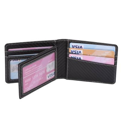2023新品卡包PU皮革银行卡卡夹简约证件卡套黑色短款信用卡保护套中性卡包