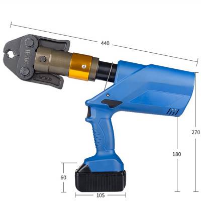 识坚BZ-1528充电式电动压管钳管道压接钳管卡压钳行程35mm