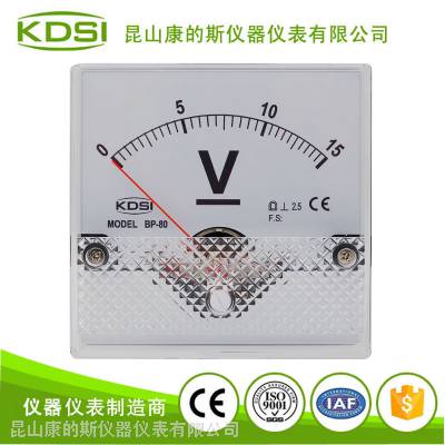 康的斯/KDSI 厂家直销 直流电压表头 BP-80 DC15V 防尘防溅水