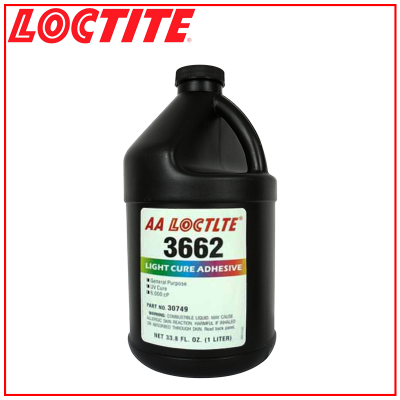 汉高乐泰 LOCTITE 紫外线固化胶 3662 透明，琥珀色 1L/瓶