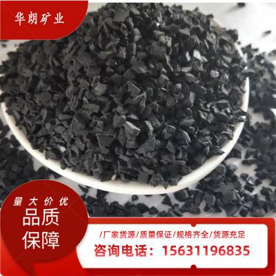 橡胶颗粒1-3mm 篮球场操场跑道打底颗粒草坪填充用 华朗矿业