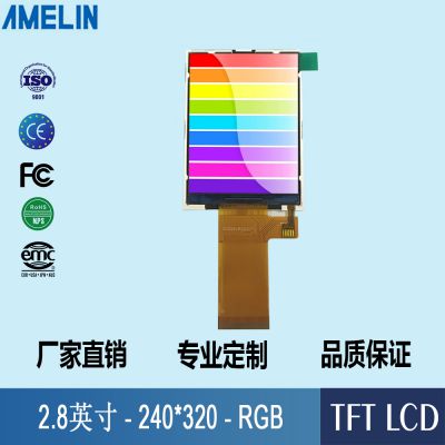 2.8Һʾ AMELINֵ ֱʣ240*320 RGBӿ