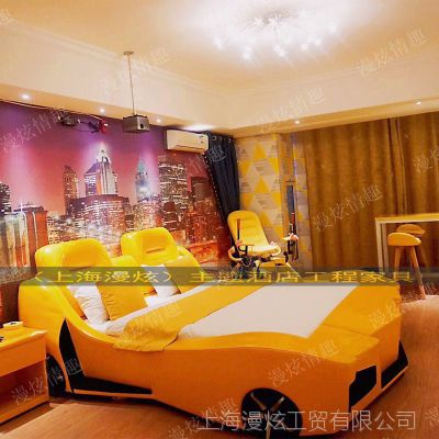 上海漫炫情趣家具定做夫妻震动床电动情趣床主题汽车床酒店公寓情侣水床