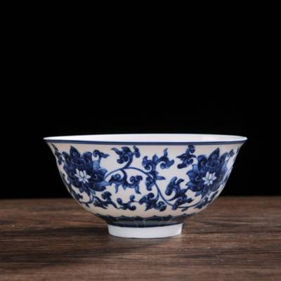 景德镇陶瓷器寿碗定制 中式家用骨瓷饭碗 复古陶瓷餐具礼品碗
