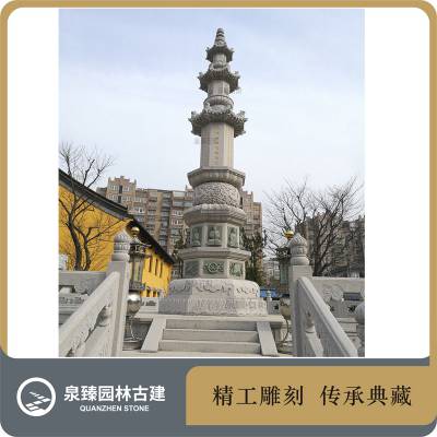 南山寺石雕经幢 宋代经幢风格 石雕佛柱