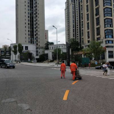 四川云南贵州重庆道路划线 停车场划线 热熔划线企业