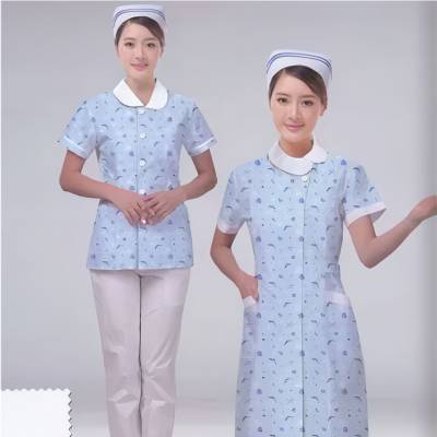 成都分体护士服纱卡短袖套装定做广安南充达州诊所服装
