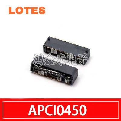 LOTES连接器 M.2固态硬盘接口 H=4.8 M-KEY APCI0450