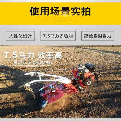 茶园管理锄草机 润华 汽油小型微耕机 塑料大棚旋耕松土机