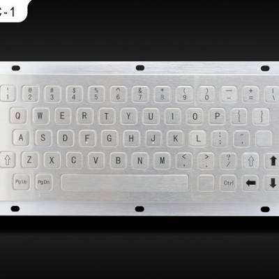 供应64按键键盘不锈钢键盘工业金属键盘（不带轨迹球）