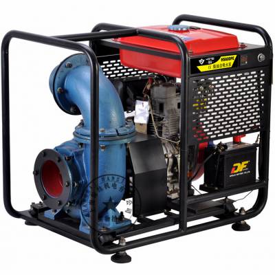 6寸移动防汛泵车 柴油动力移动泵车 小型移动式柴油泵车