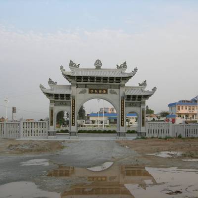 青石石头牌坊价格 大型寺庙景区石牌坊加工厂