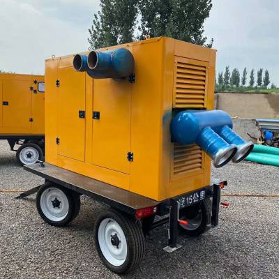 中拓 柴油机水泵 防汛排污移动泵 拖车式抽水泵车