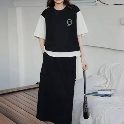 品牌折扣女装柚丁同品货源简约大气 清新自然走份批发