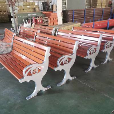 滁州户外钢木公园椅制造厂商 木塑园林椅加工生产 板式休闲椅定做厂家
