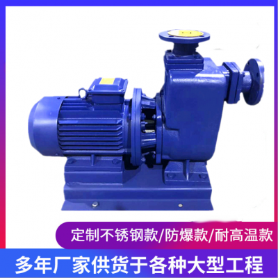 直联式自吸污水泵 自吸泵三相高扬程 80ZXL43-17卧式供水泵