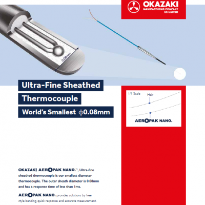 ձϸȵżUltra-Fine Sheathed Thermocouple CAT.NO.OMC-9006