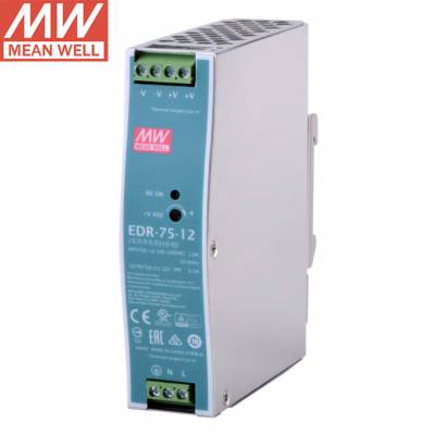 明纬（MEANWELL)导轨安装开关电源 EDR-75-12 12V6.3A