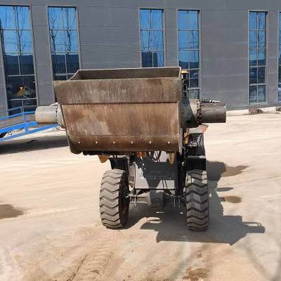 50铲车安装下开口搅拌斗 一键操作定点定量放混泥土