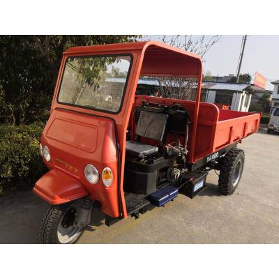 农用高低速柴油三轮车加重底盘自卸三马子工程物料搬运三蹦子