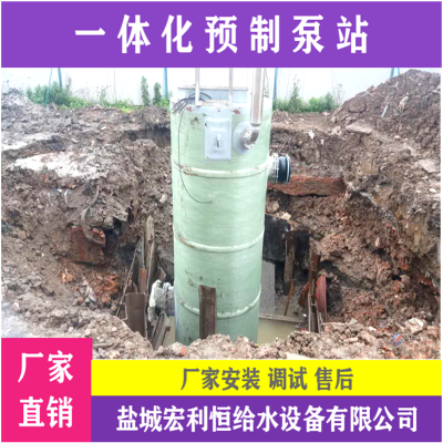 永州江华 地埋式污水提升泵站 一体化提升泵站图片 由哪些构成