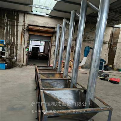 不锈钢圆管蛟龙提升设备 混合物料螺旋输送机定做圆管加厚提升机