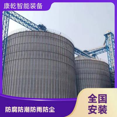 康乾3000吨立式筒仓 小麦玉米稻谷等粮食存储设备 可定制