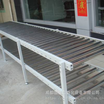 成都滚筒输送机，无动力/动力滚筒线，不锈钢滚筒线，上门测量，量身定制