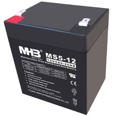 闽华蓄电池 MS5-12 MHB免维护铅酸电池12V***H/20HR 直流屏 ups电源用